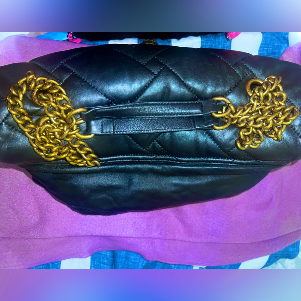 Kurt Geiger Black Quilted Leather Shoulder Bag - Picture 5 of 12